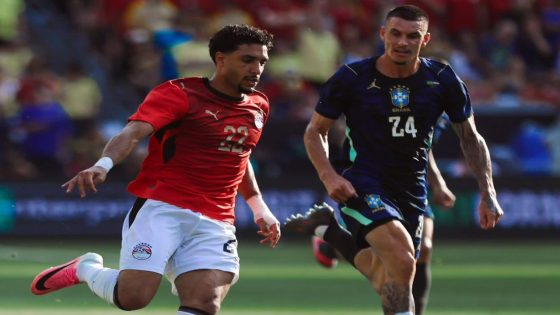 منتخب مصر يخسر أمام البرازيل بثنائية في البروفة الأخيرة قبل كأس العالم 2026