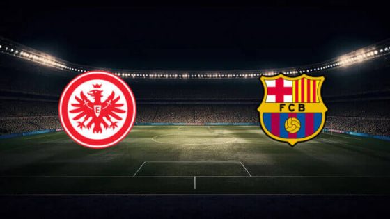 مباراة برشلونة وآينتراخت فرانكفورت